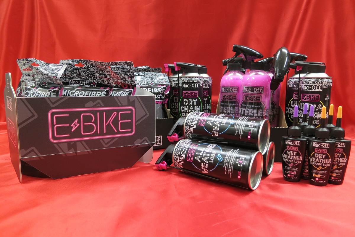 MUC-OFF, INNOVATIVI PRODOTTI SPECIFICI PER E BIKE RANGE 